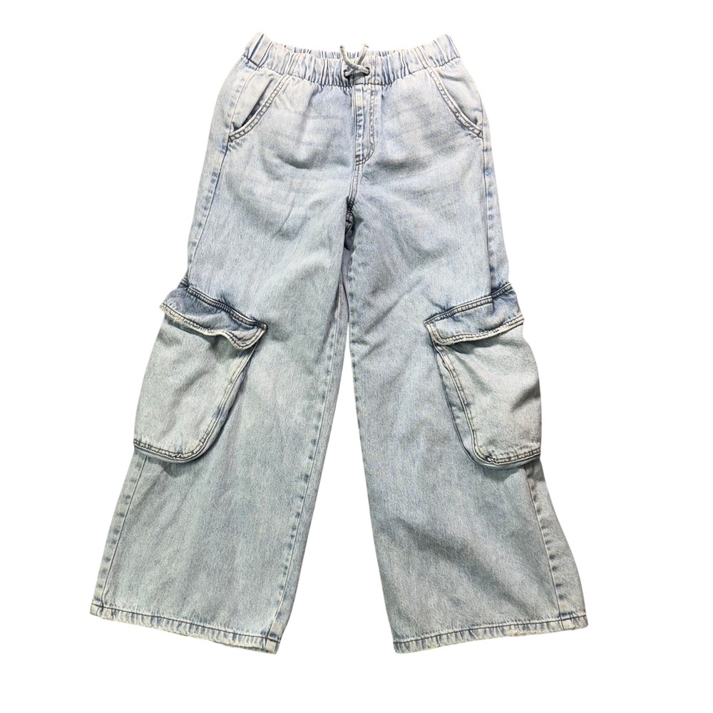Y2K Wide Leg Cargo Jeans Distressed Hem, streetwear, GenZfashion,‎ Baggy, Grunge